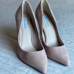 Steve Madden Nude Suede Heels